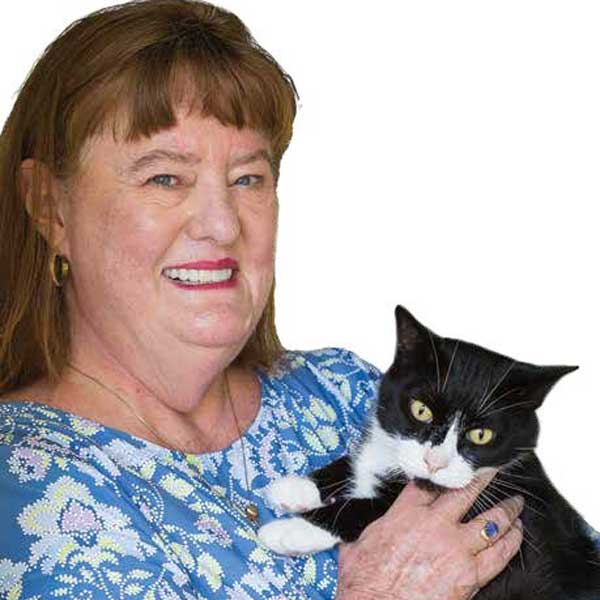 KATHY WITH CAT