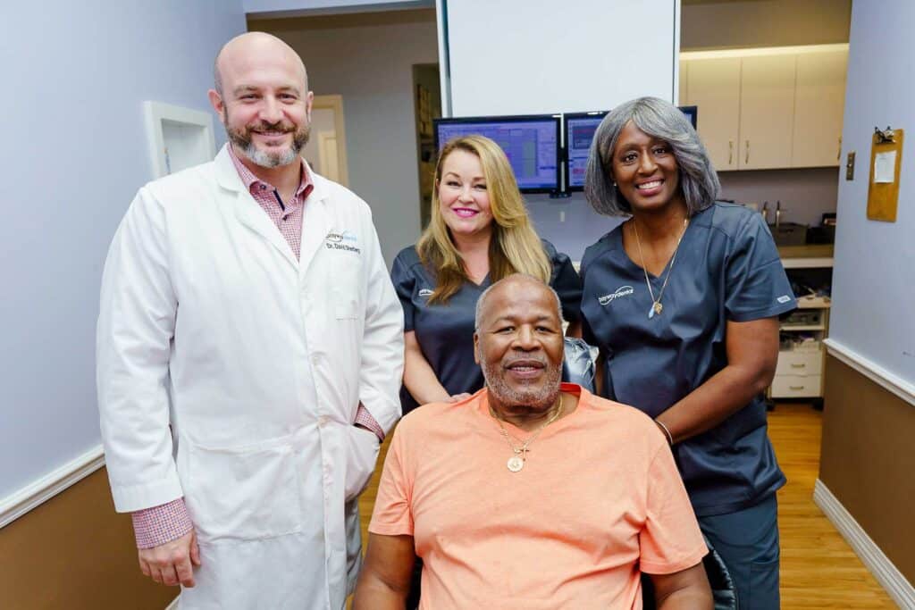 Bayway Dental patient and doctors