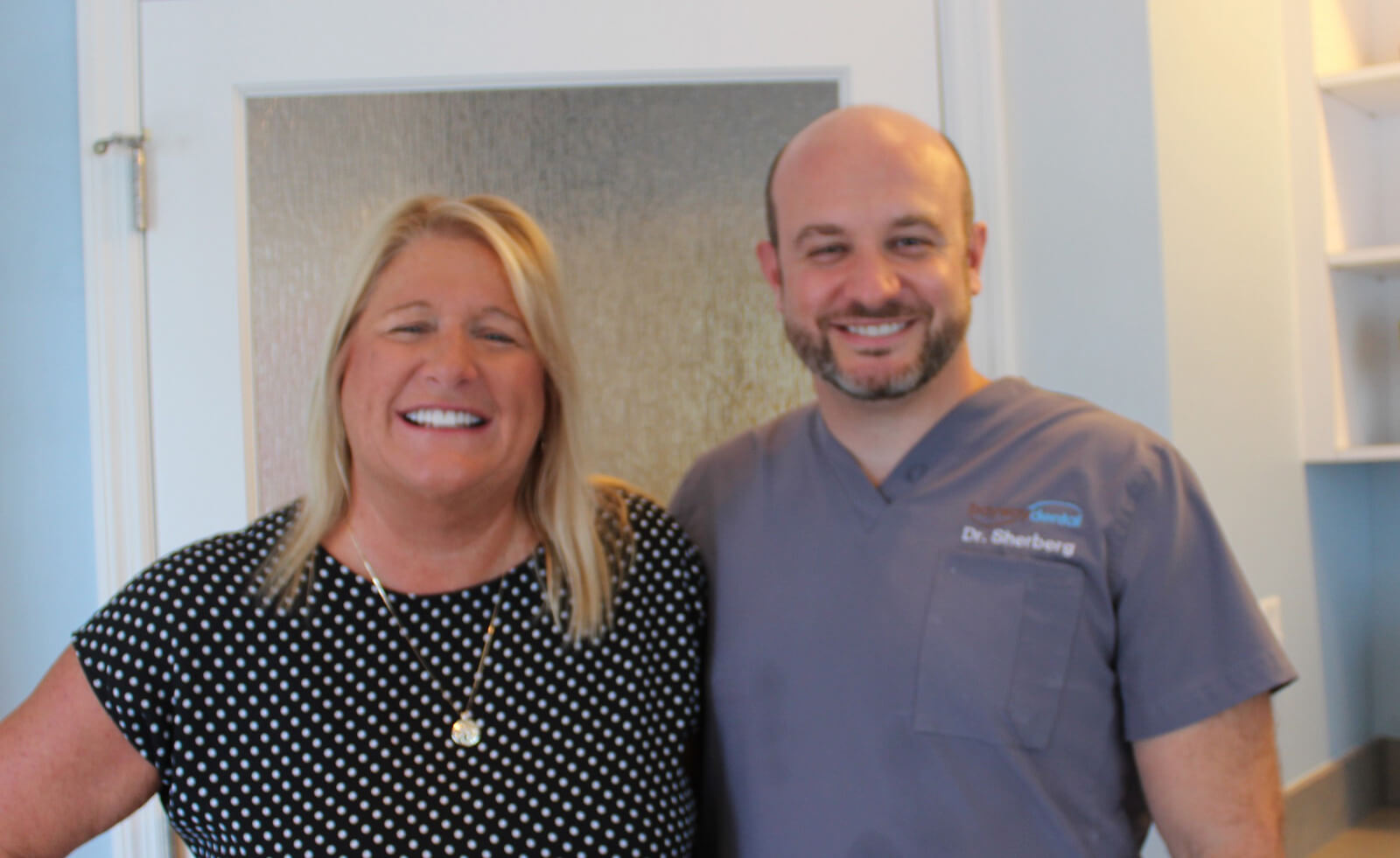 Dr. Sherberg with Lady Patient